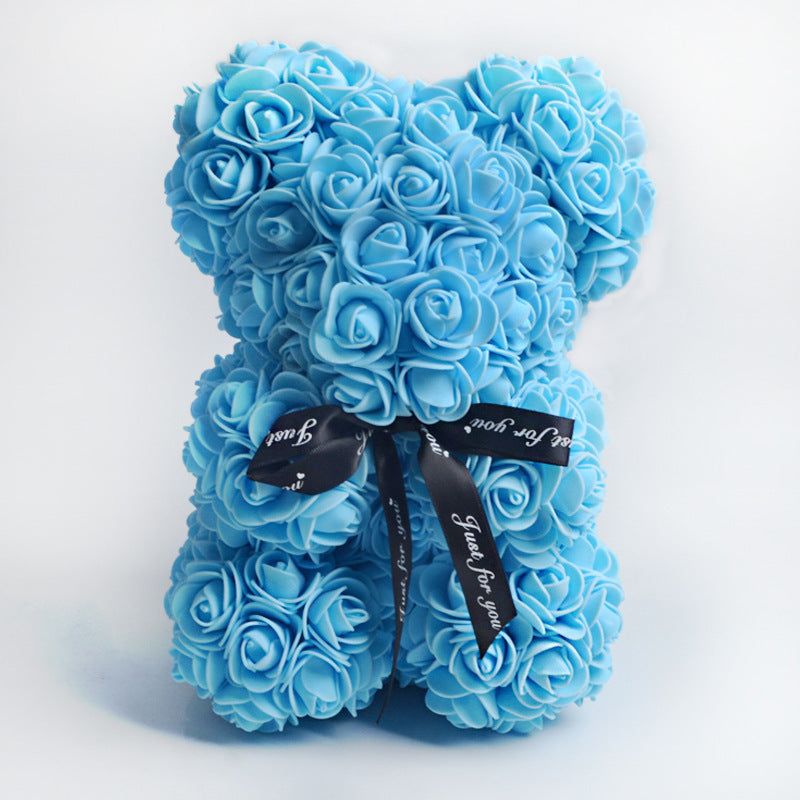 PlushForMyCrush™ - Valentine’s Premium Rose Teddy